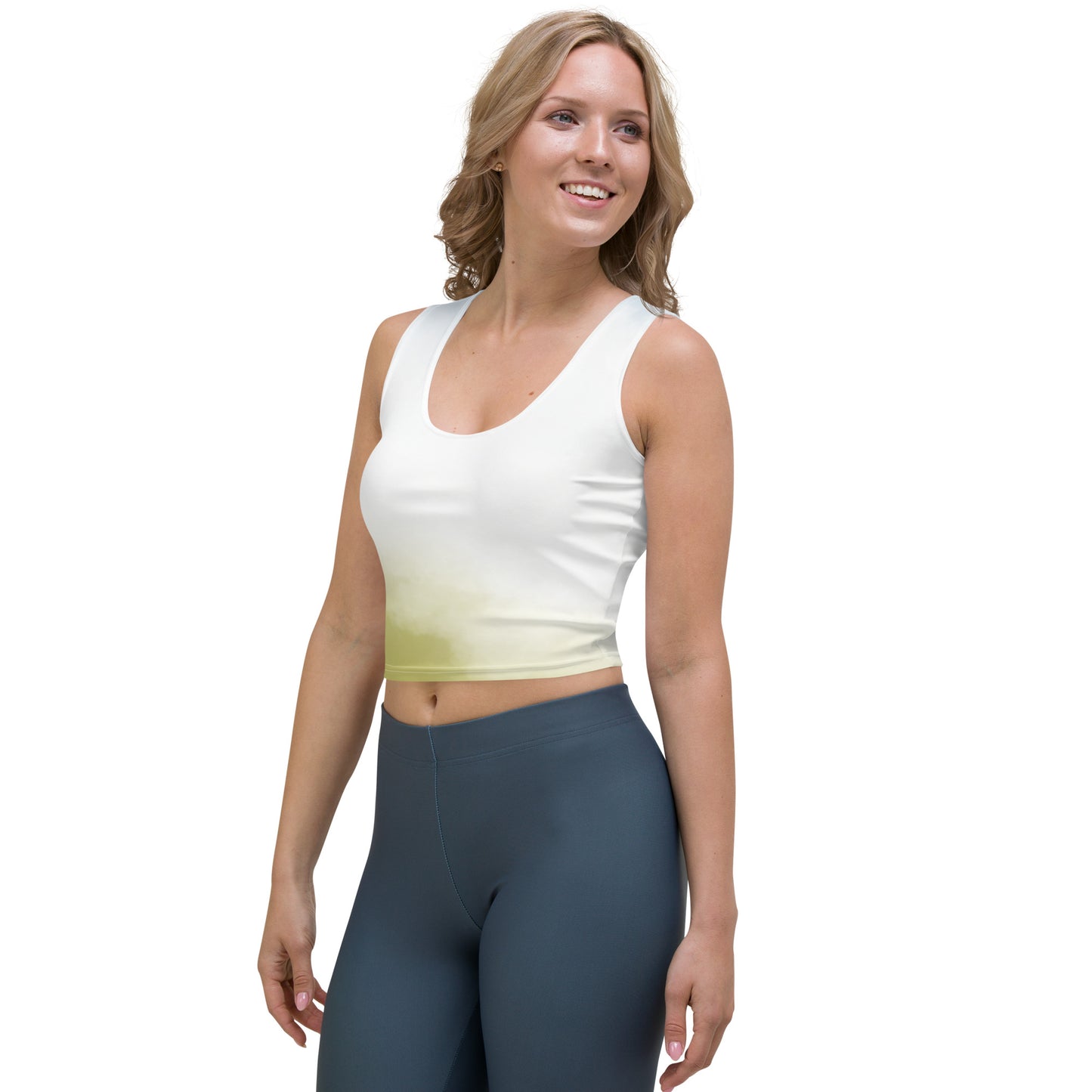 Gradient Fitted Crop Top by P Blue