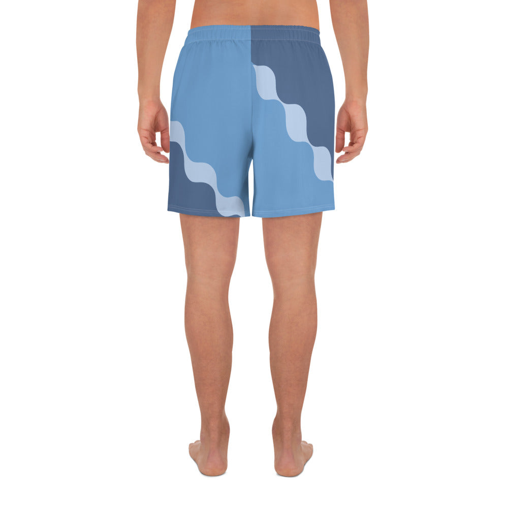 Light Water-Proof Activewear Shorts with Mesh Pocket by P Blue