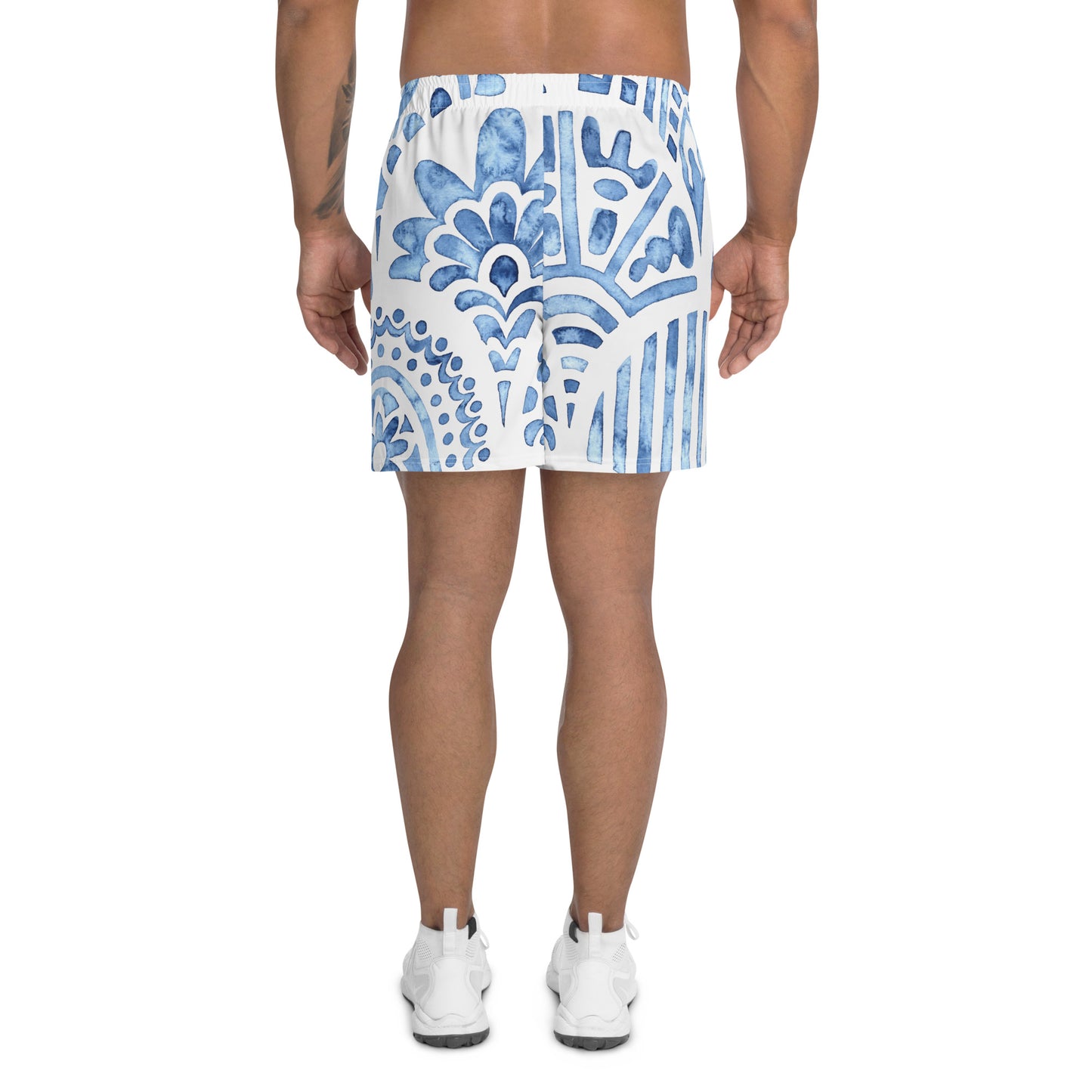 Light Water-Proof Activewear Shorts with Mesh Pocket by P Blue