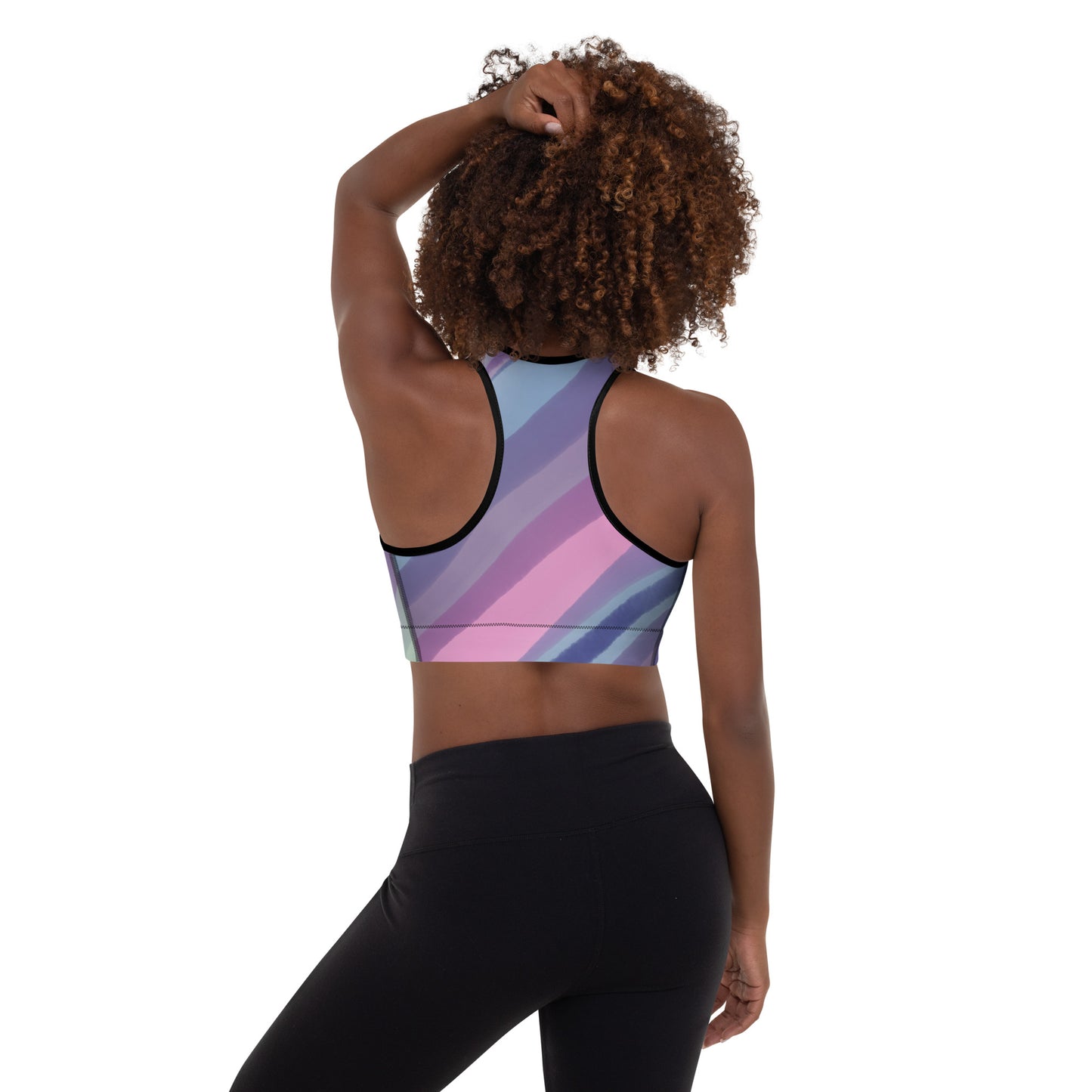 Comfy Padded Sports Bra With Removable Pads by P Blue