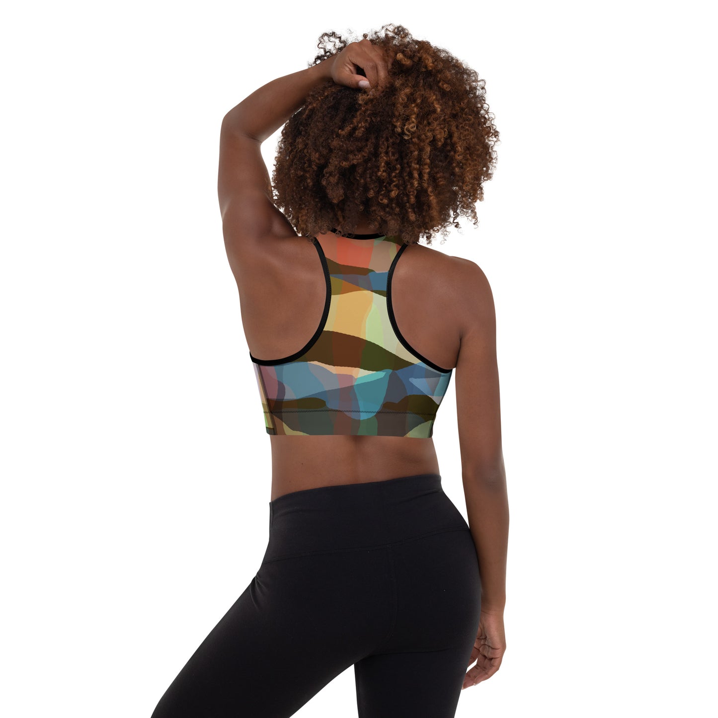 Comfy Padded Sports Bra With Removable Pads by P Blue