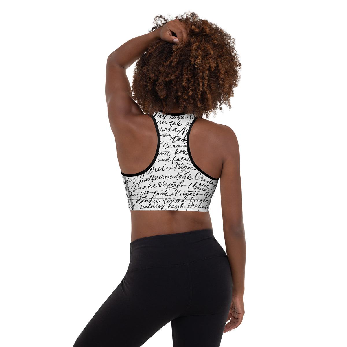 Comfy Padded Sports Bra With Removable Pads by P Blue