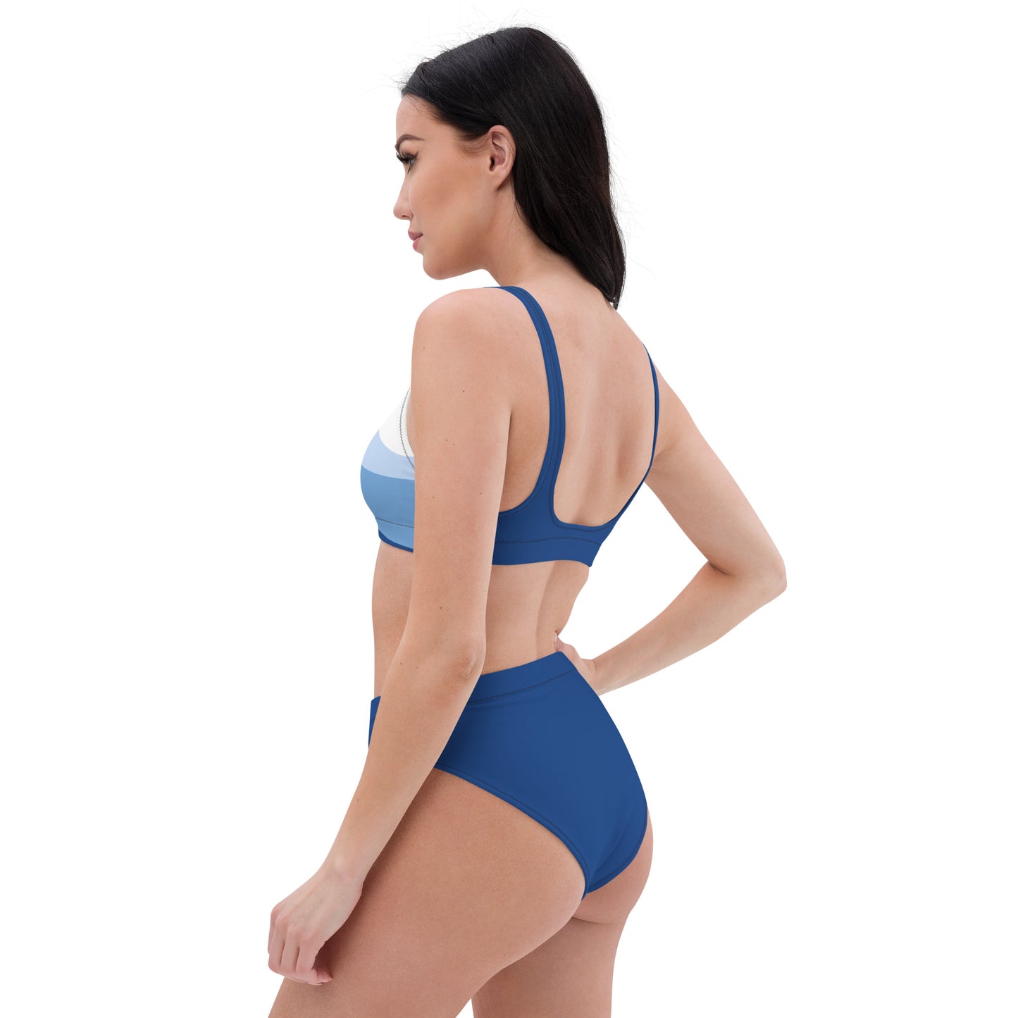 High-Waisted Bikini - Flattering Fit & Removable Padding by P Blue