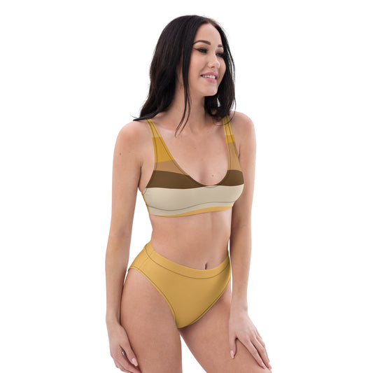 High-Waisted Bikini - Flattering Fit & Removable Padding