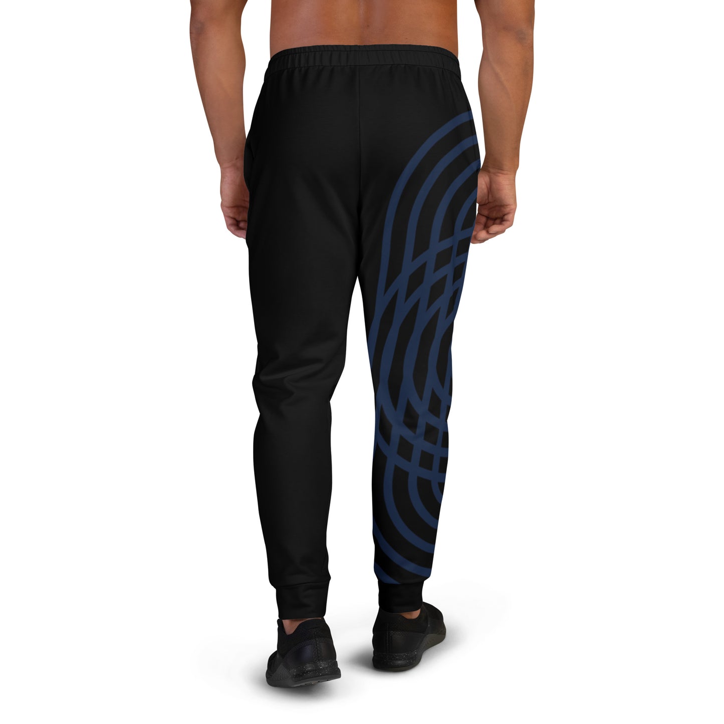 Comfy Slim Fit Joggers with Abstract Print by P Blue