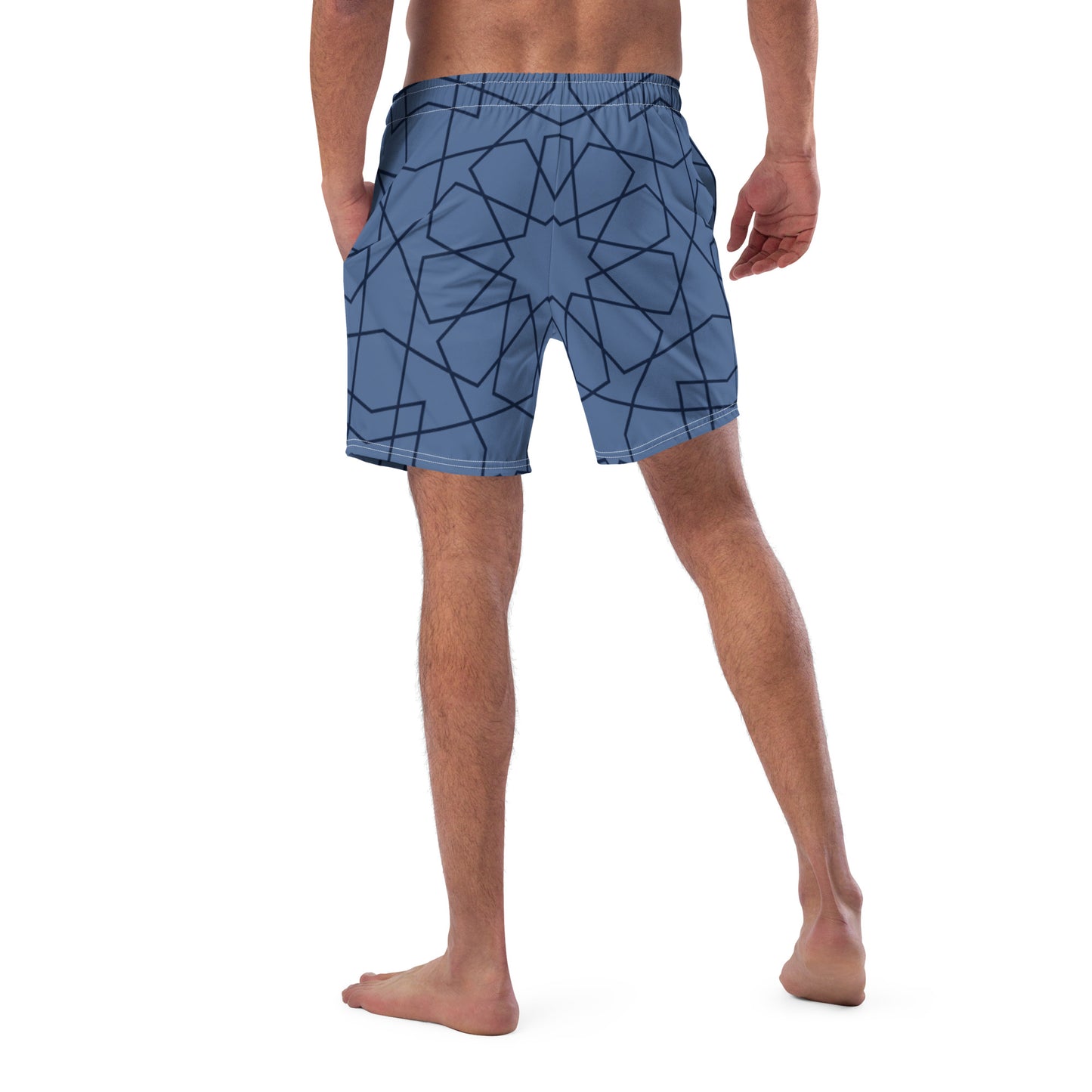 Mid-Length Swim Shorts by P Blue