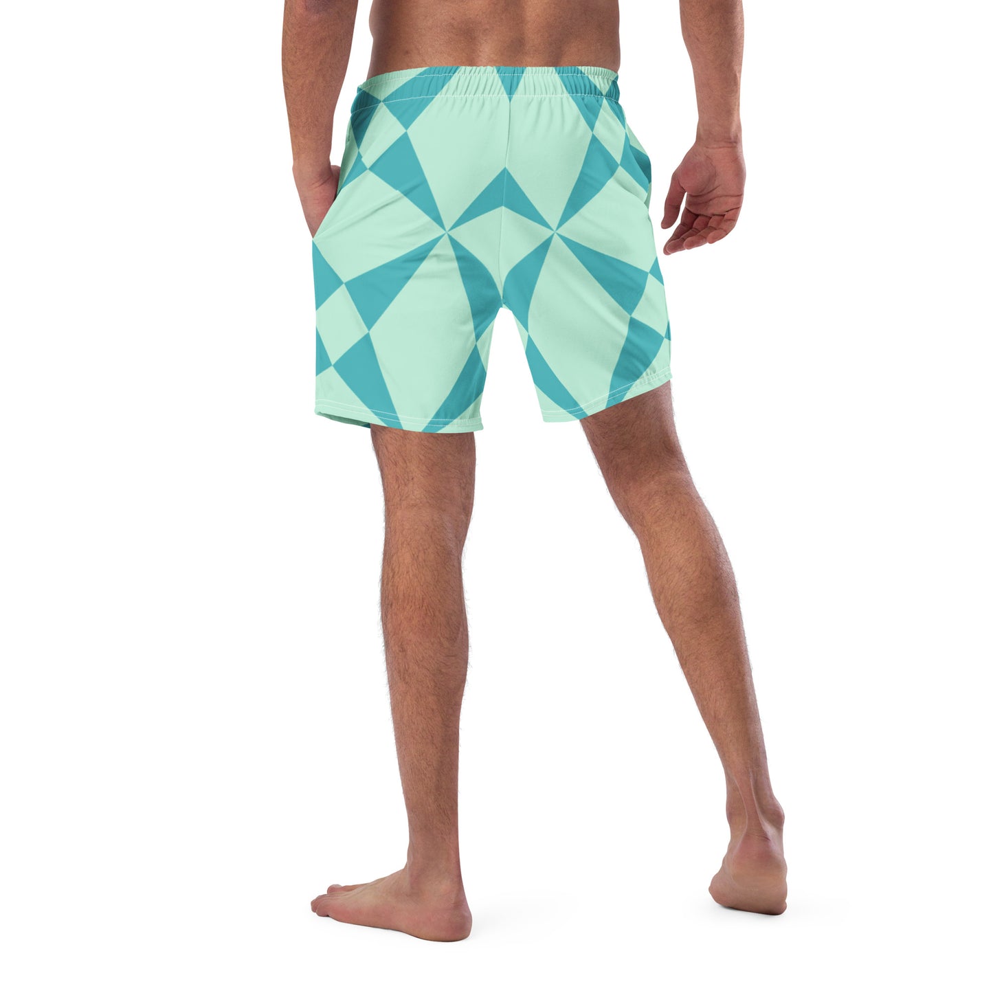 Mid-Length Swim Shorts by P Blue