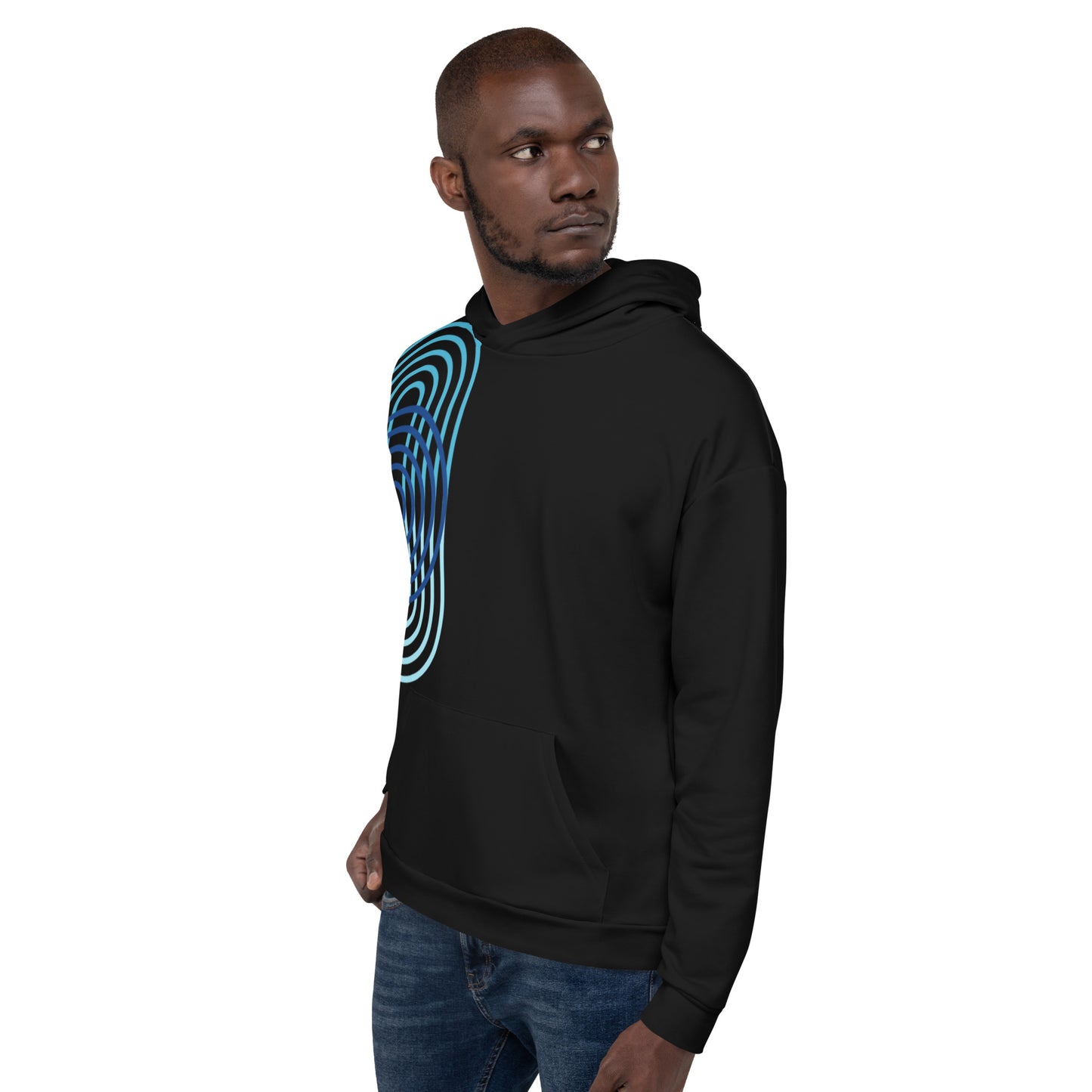 Premium Artwear Hoodie - Relaxed Fit by P Blue
