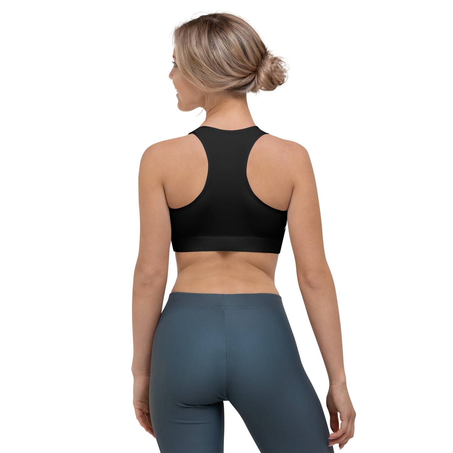Moisture-Wicking Sports Bra - Double Layer Support by P Blue