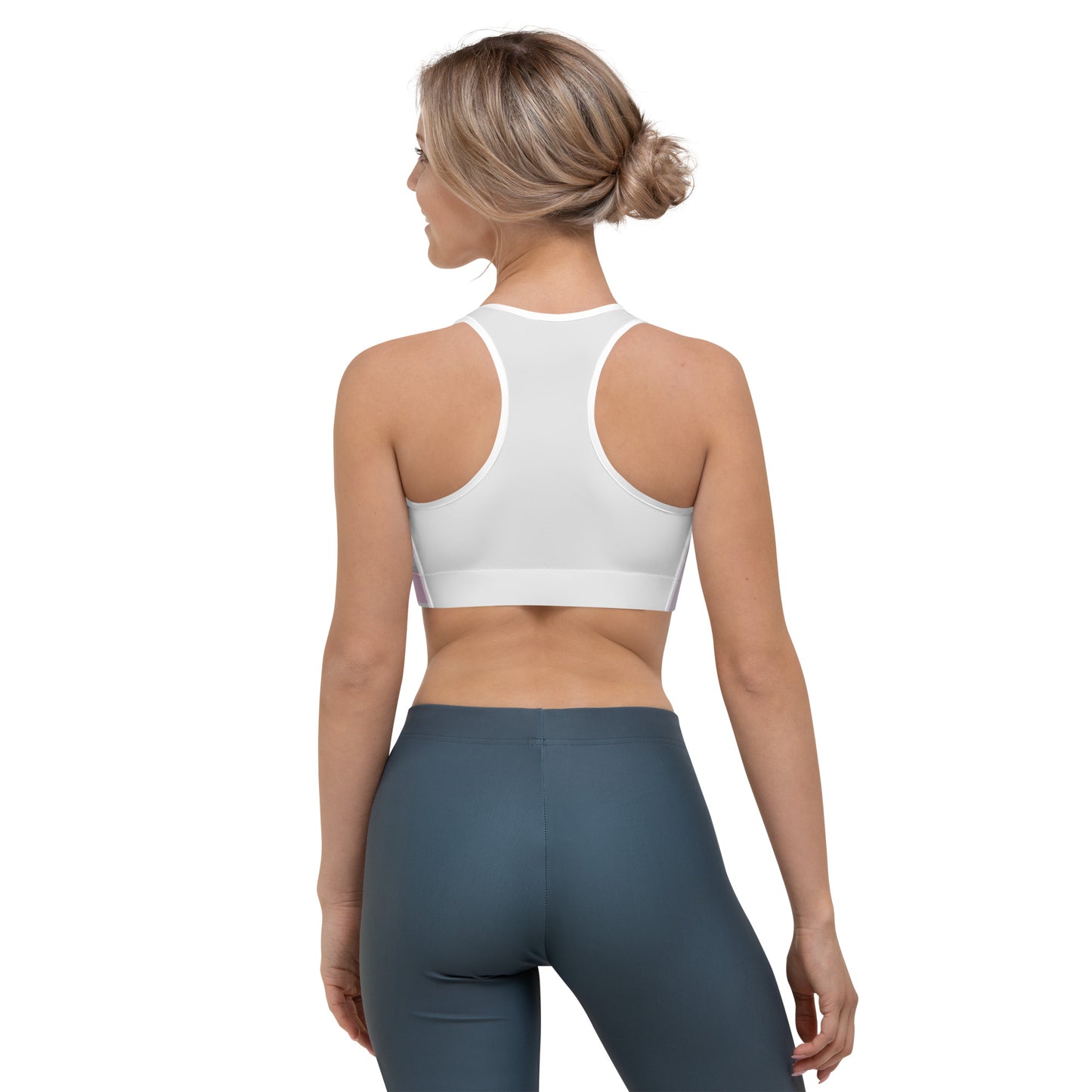 Moisture-Wicking Sports Bra - Double Layer Support by P Blue