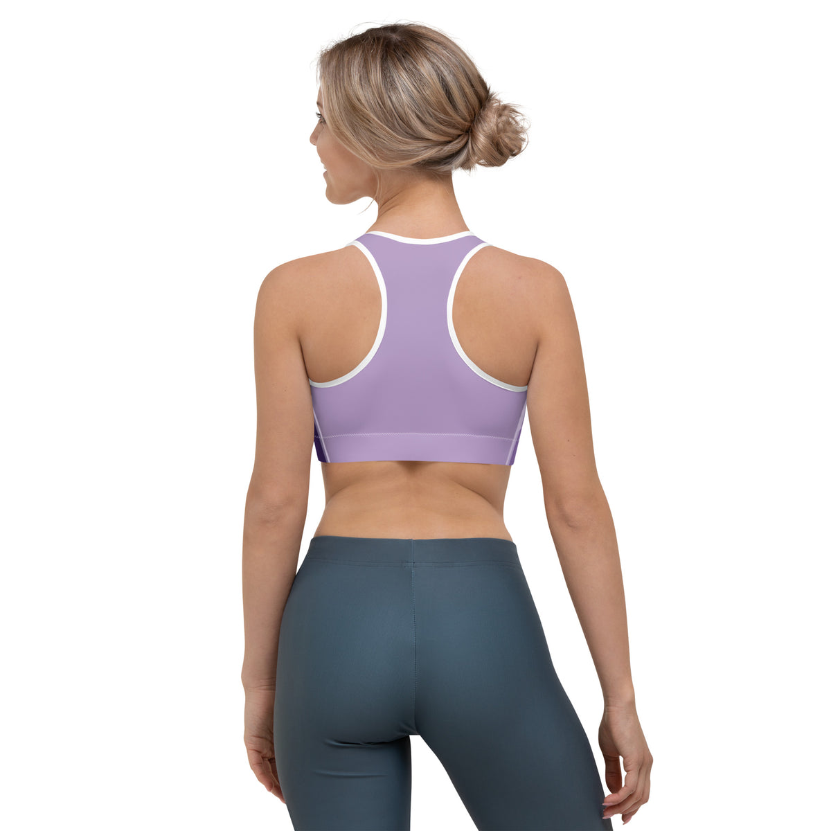 Moisture-Wicking Sports Bra - Double Layer Support by P Blue