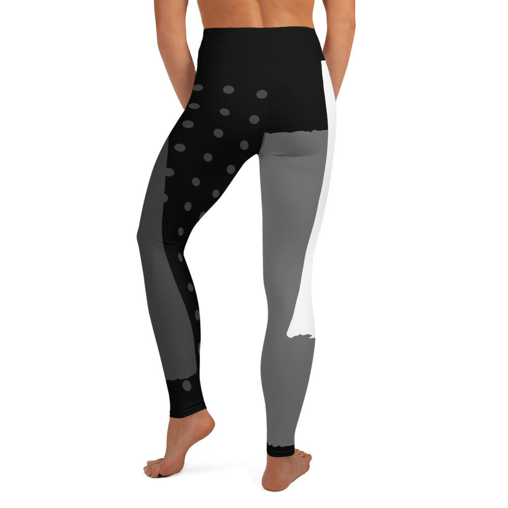 Comfy Raised Band Yoga Leggings by P Blue