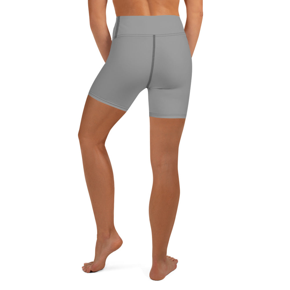 Comfy Raised Band Yoga Shorts by P Blue