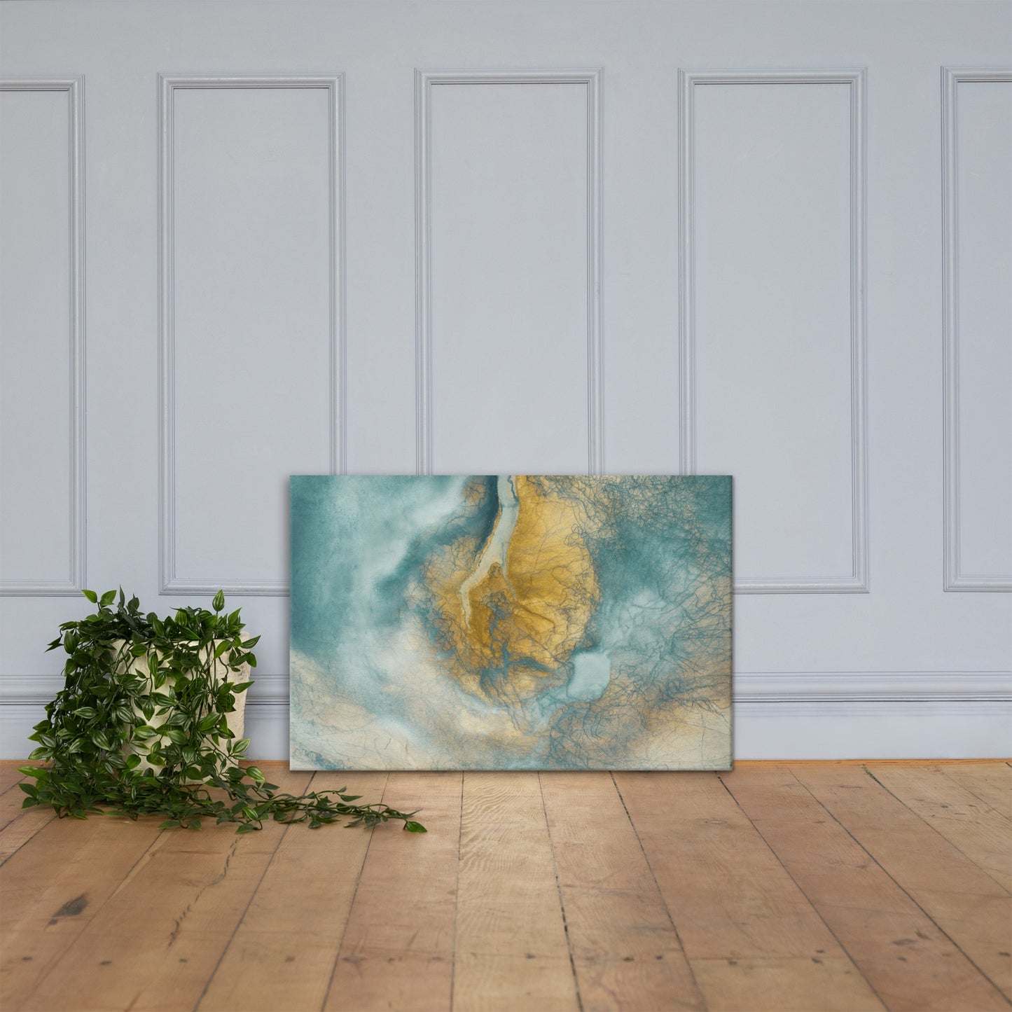 Abstract Art Canvas by P Blue