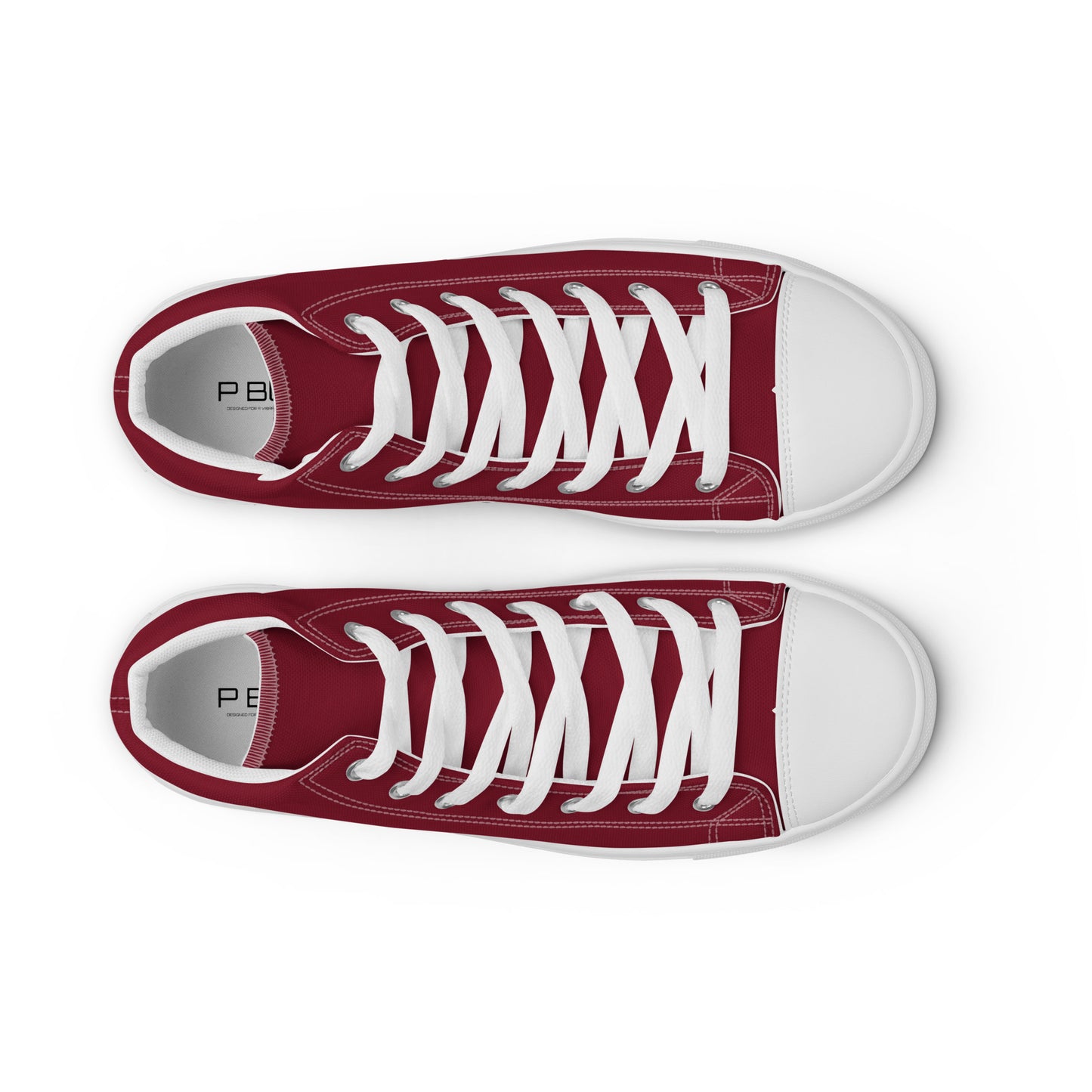 High-Top Canvas Sneakers by P Blue