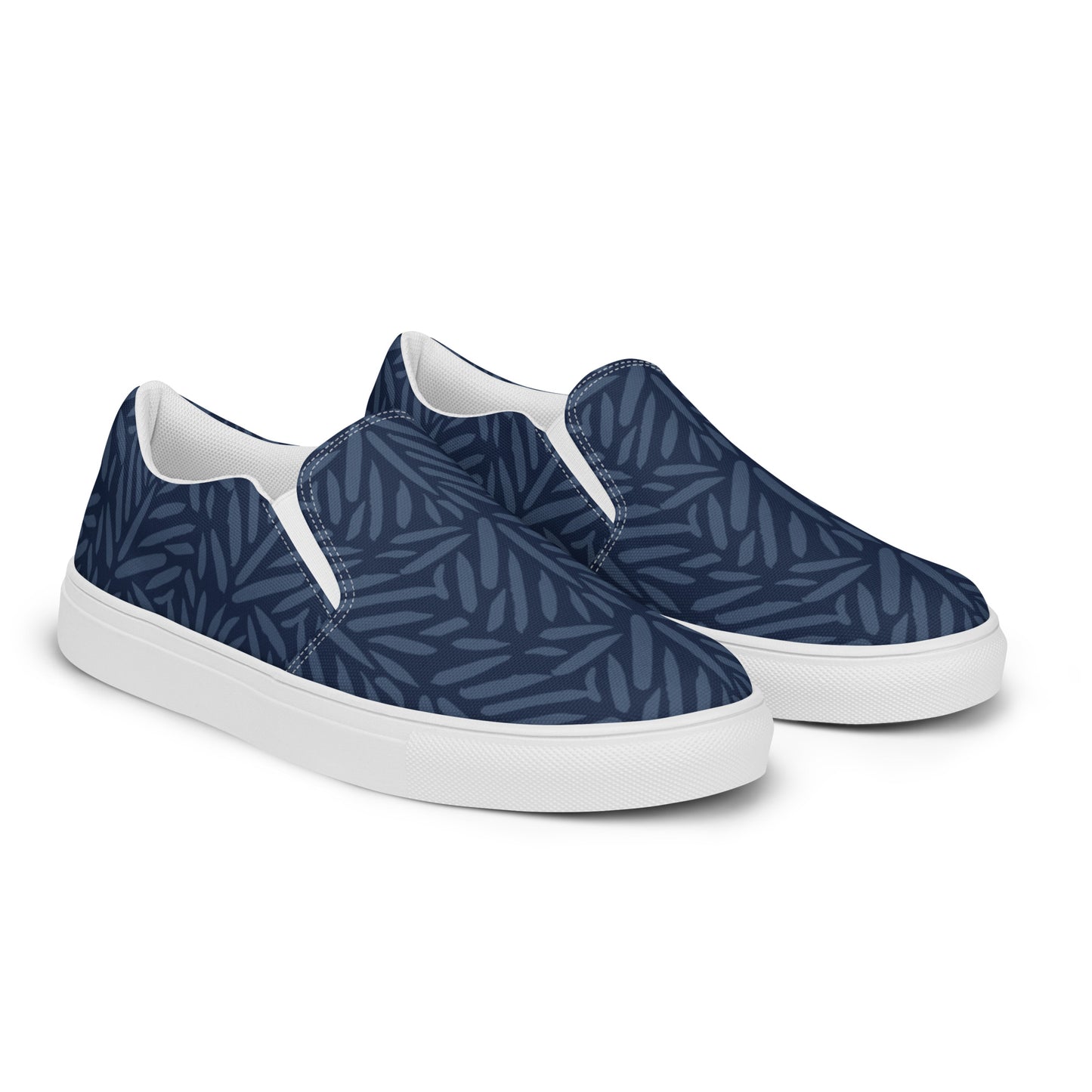 Patterned Slip-On Canvas Shoes by P Blue