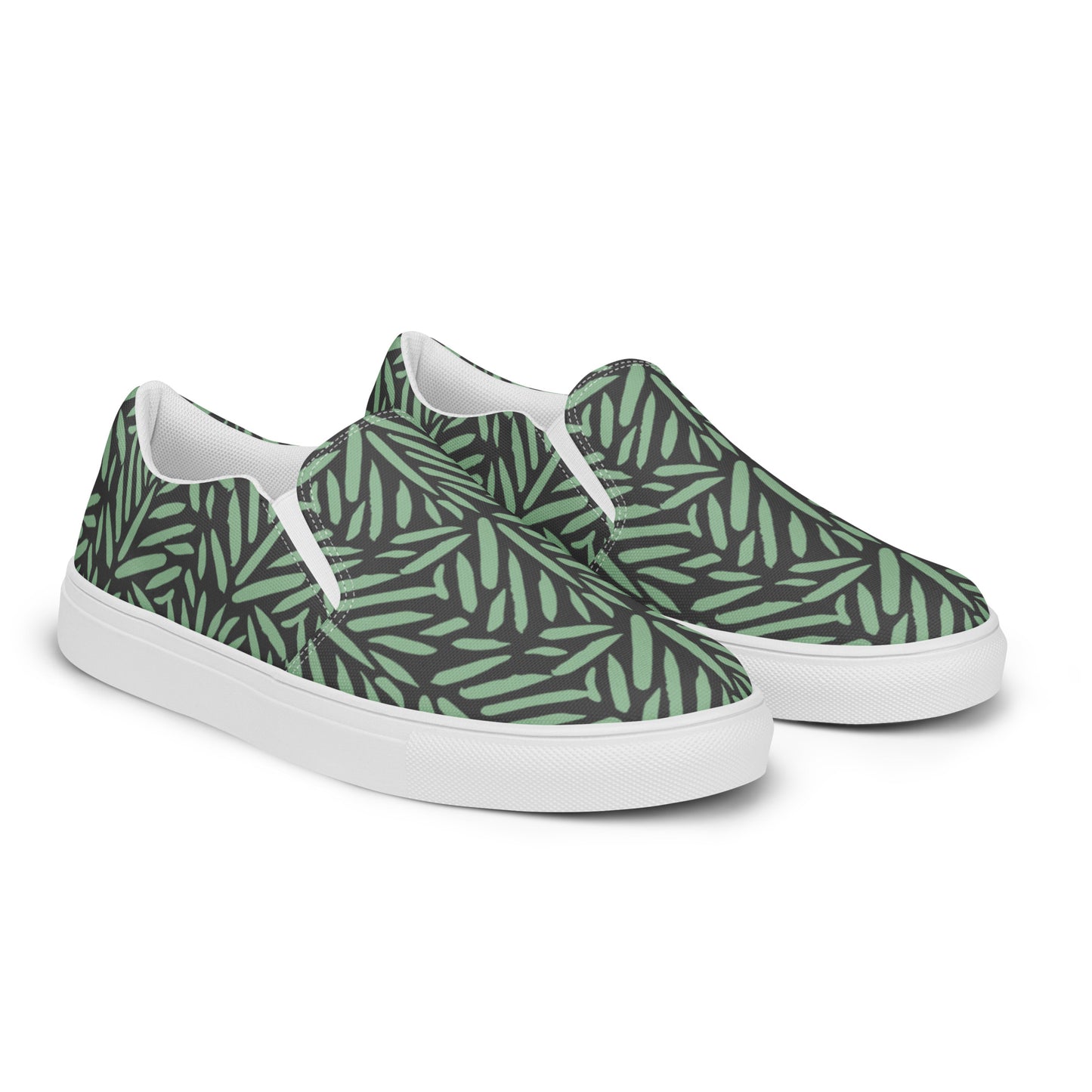 Patterned Slip-On Canvas Shoes by P Blue