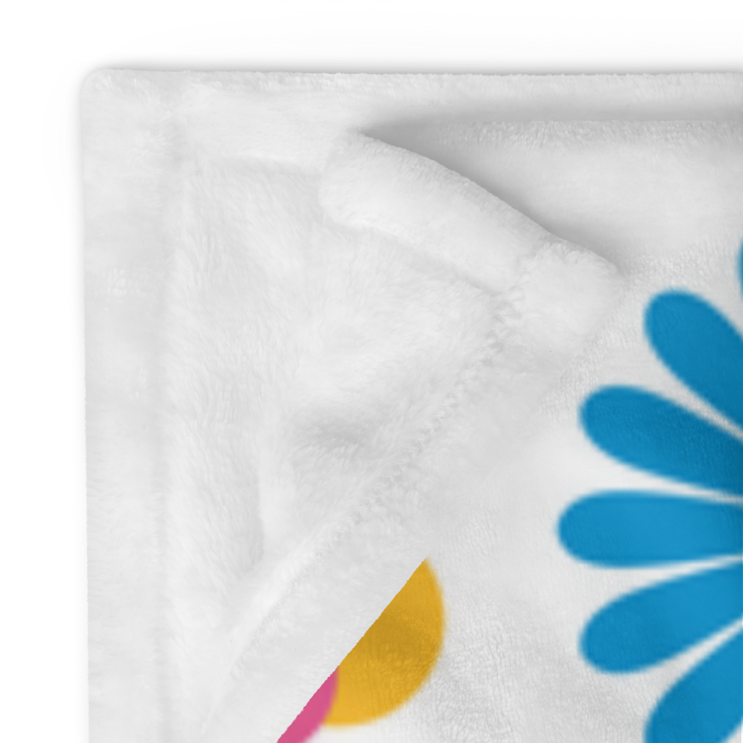 Silky Soft Floral Throw Blanket by P Blue