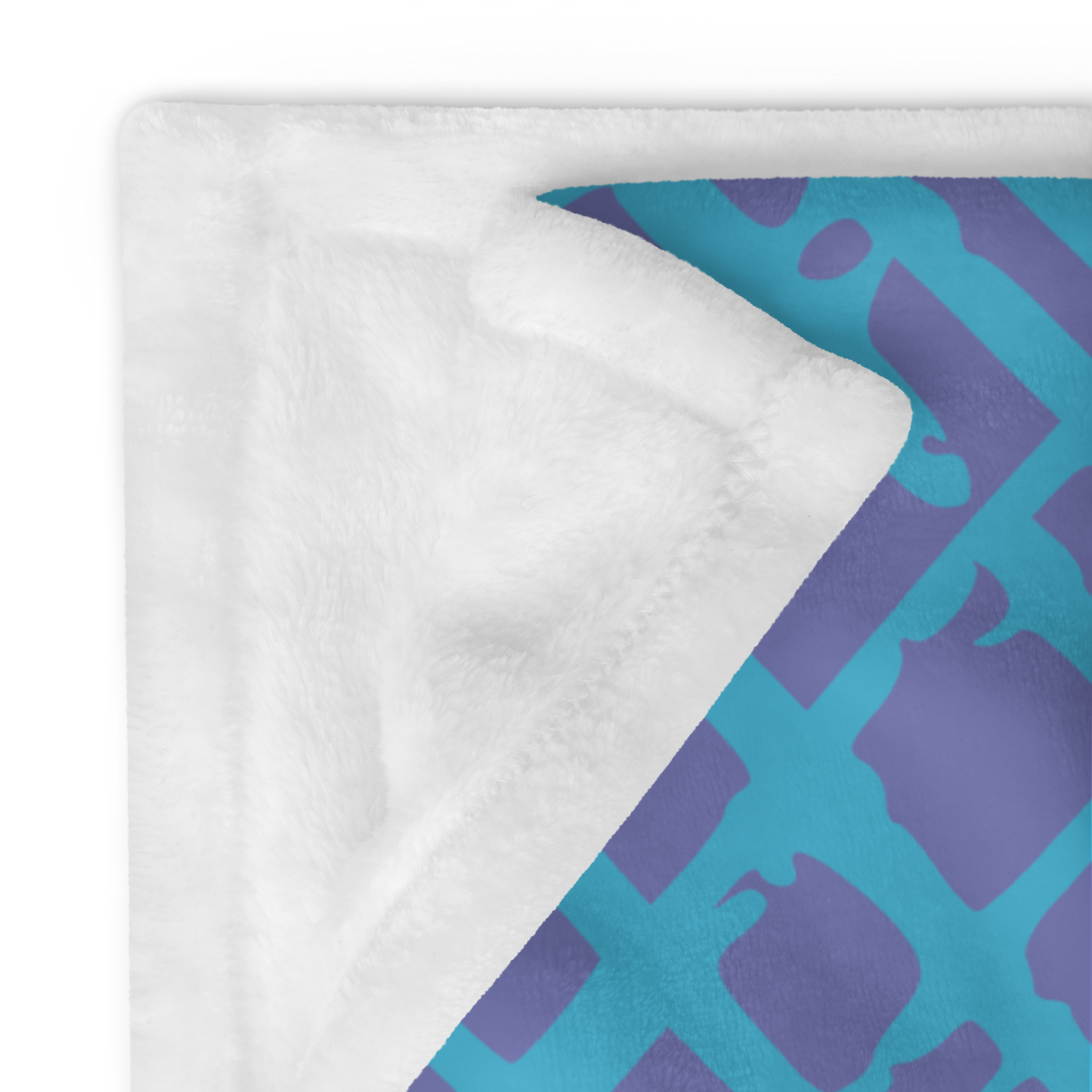 Silky Soft Abstract Throw Blanket by P Blue