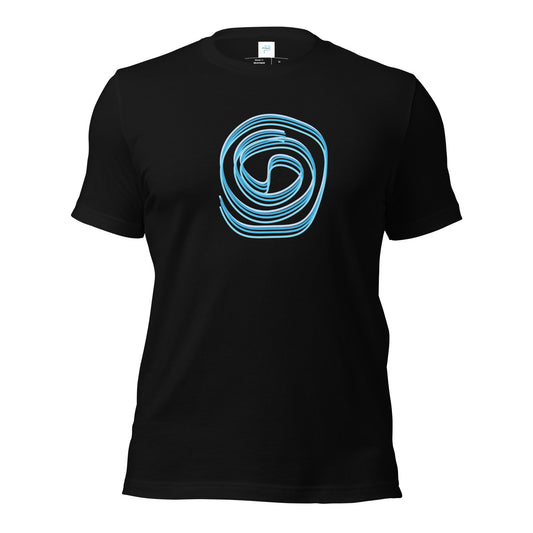 Soft Cotton T-Shirt with Maze Print