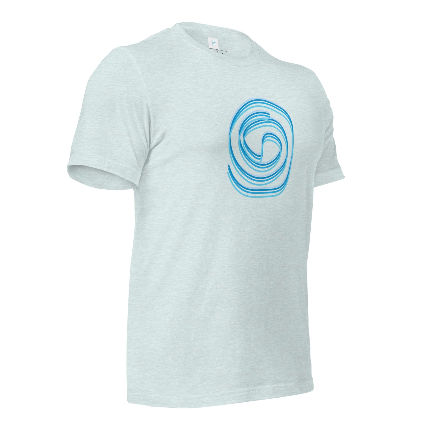 Soft Cotton T-Shirt with Maze Print by P Blue