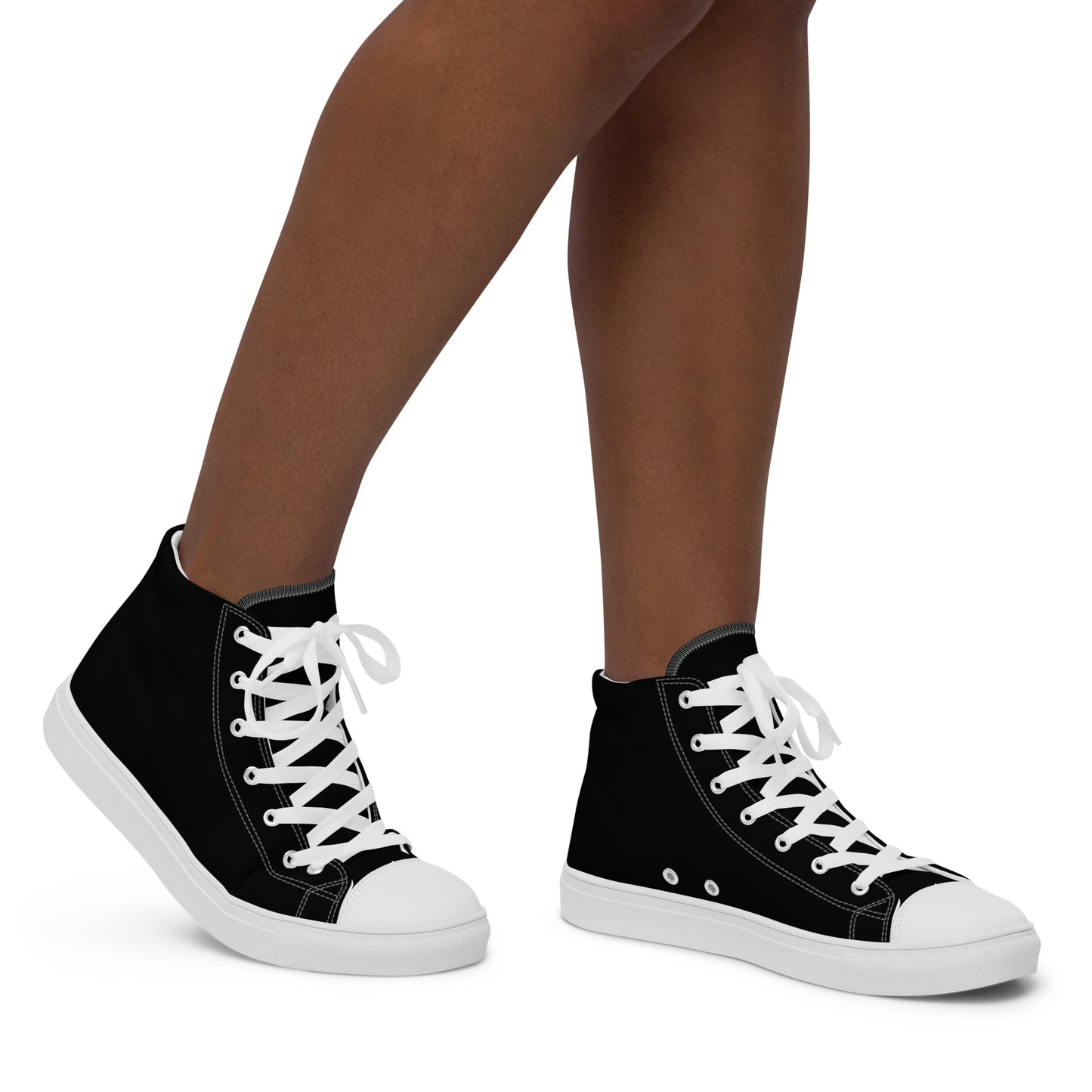 High-Top Canvas Sneakers by P Blue