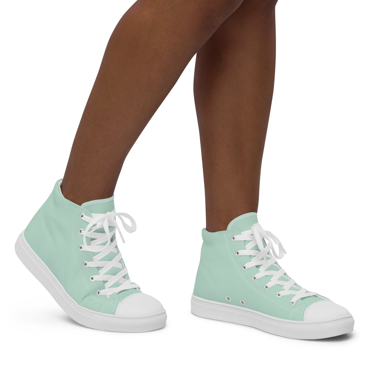 High-Top Canvas Sneakers by P Blue