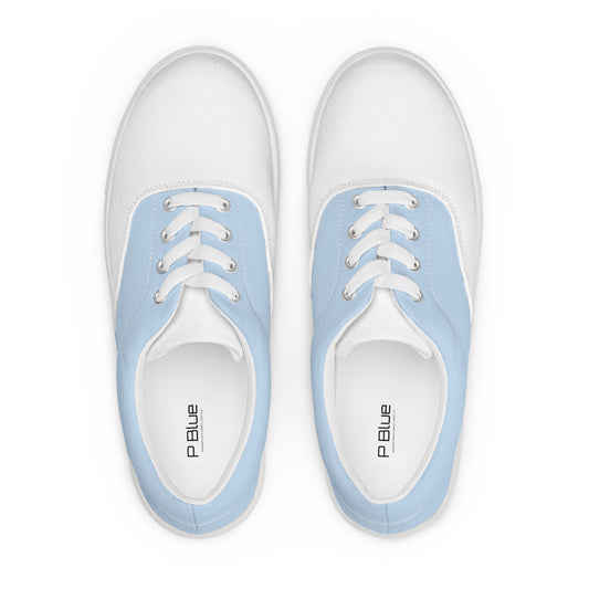 Two-Tone Lace-Up Canvas Shoes