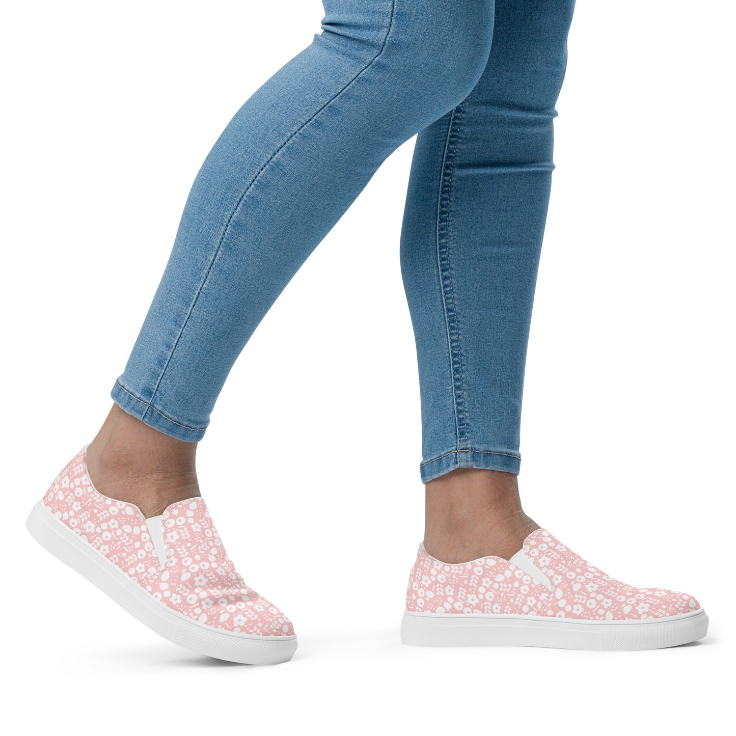 Patterned Slip-On Canvas Shoes by P Blue