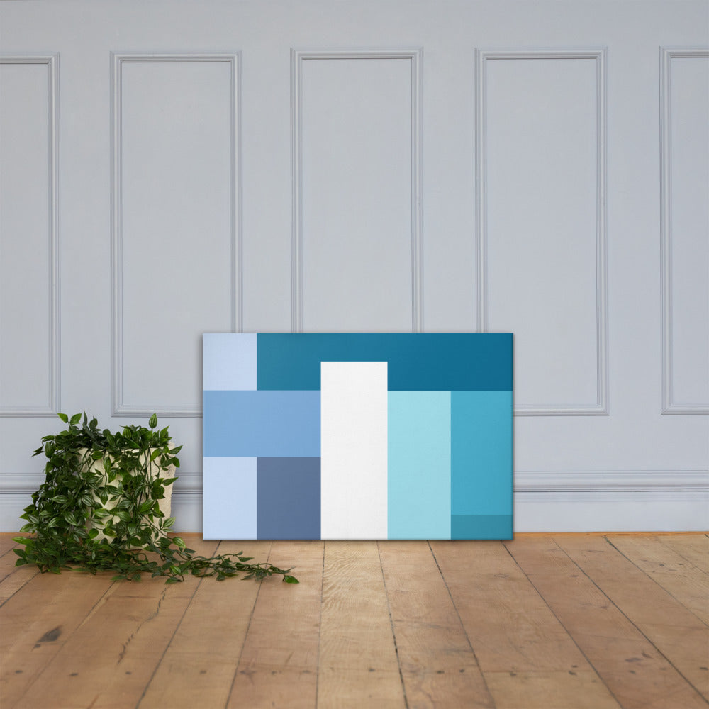 Abstract Art Canvas by P Blue