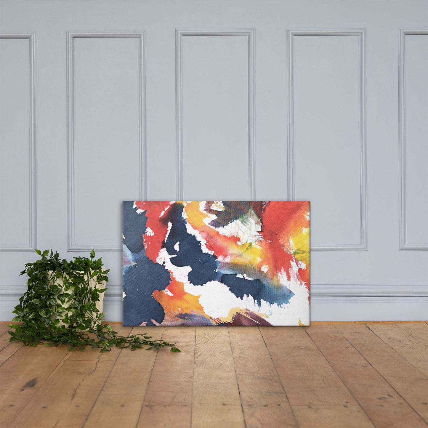Abstract Art Canvas by P Blue