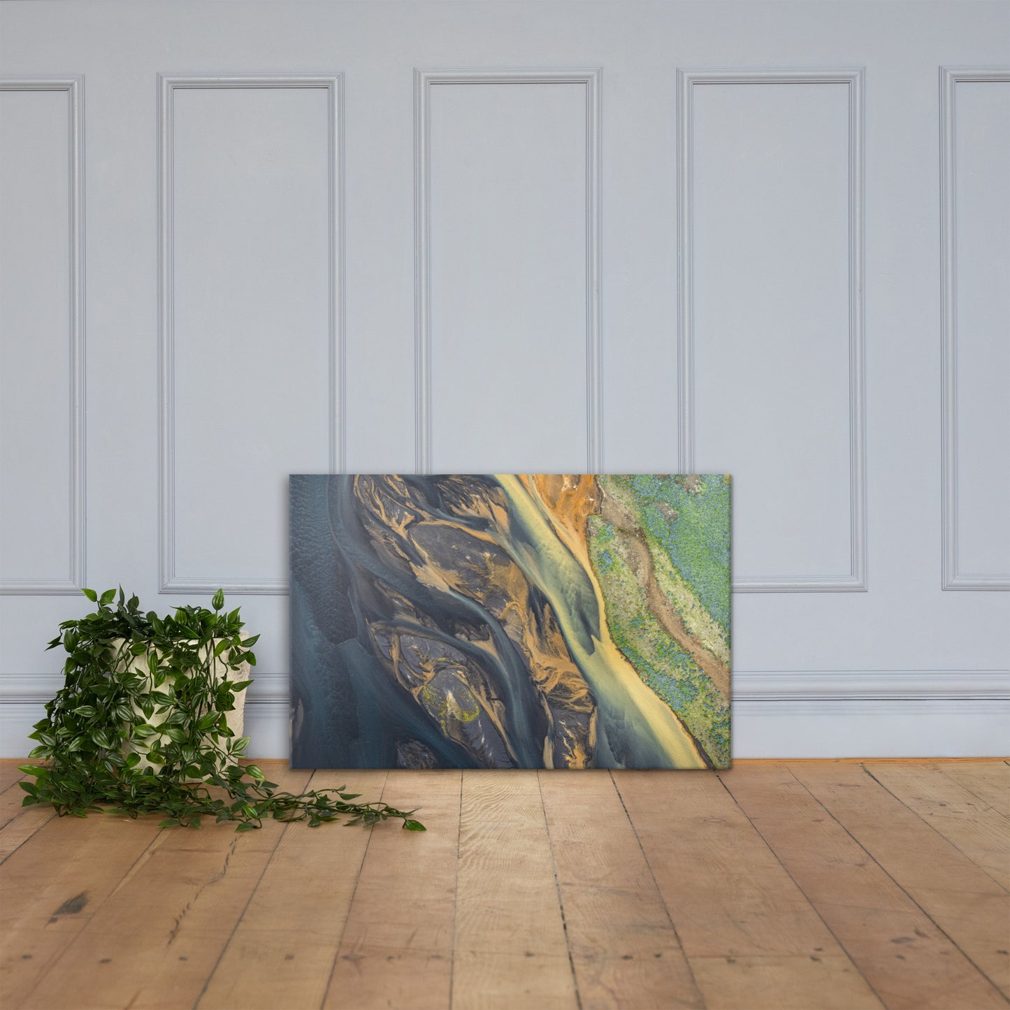 Abstract Art Canvas by P Blue