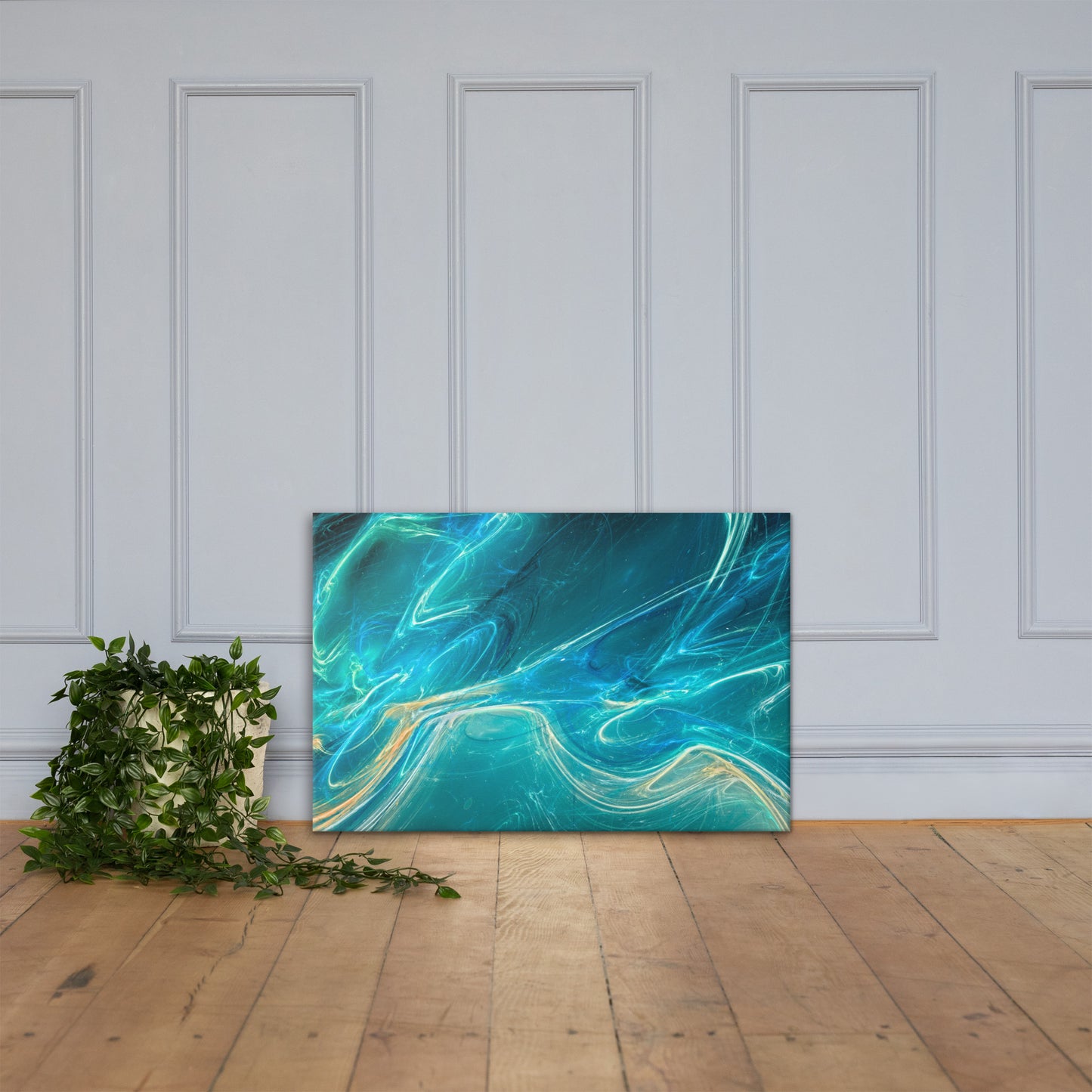 Abstract Art Canvas by P Blue