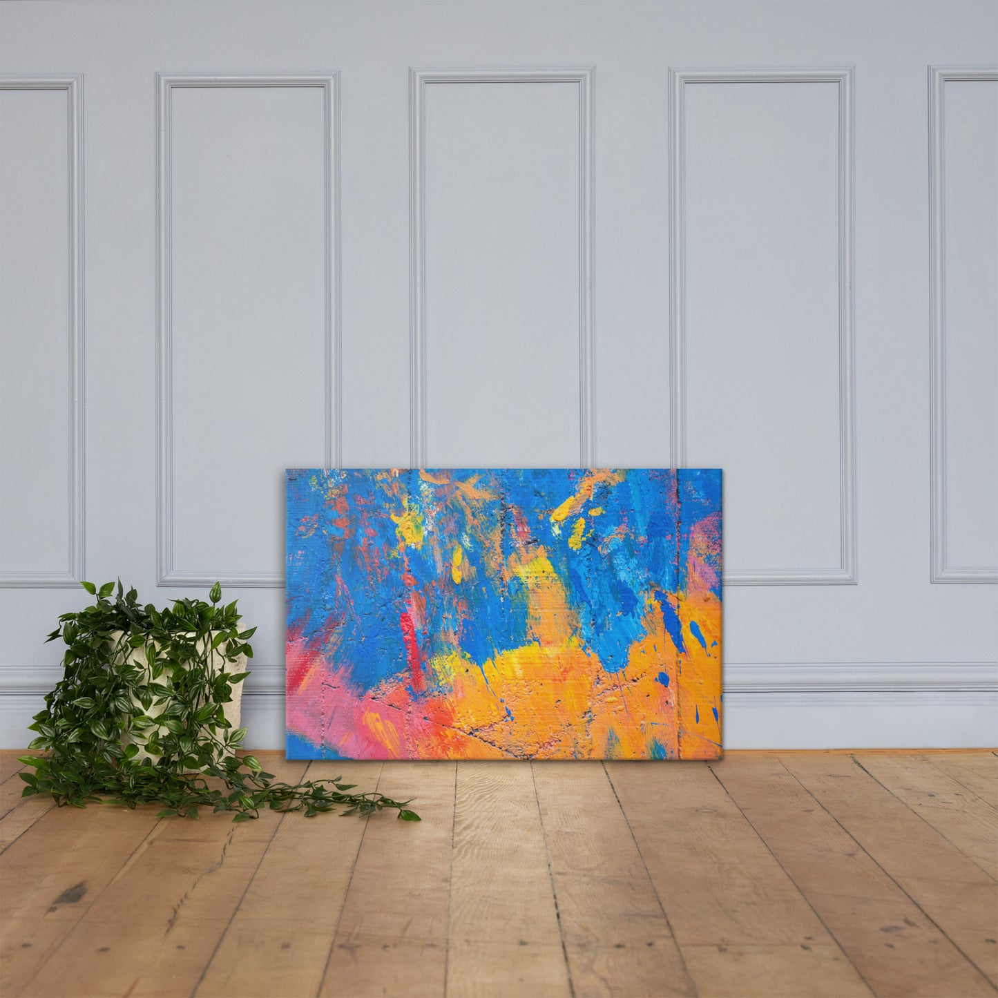 Abstract Art Canvas by P Blue