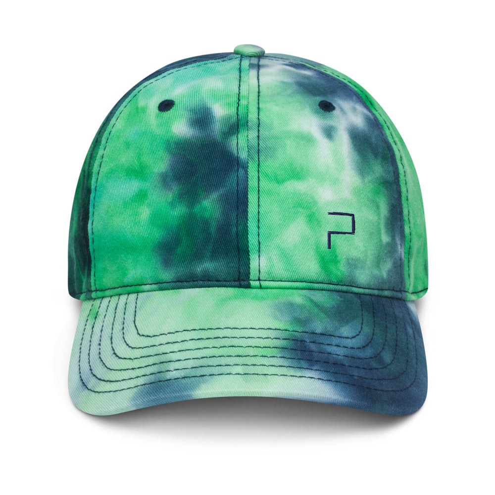 Tie Dye Hat with P Blue Embroidery by P Blue