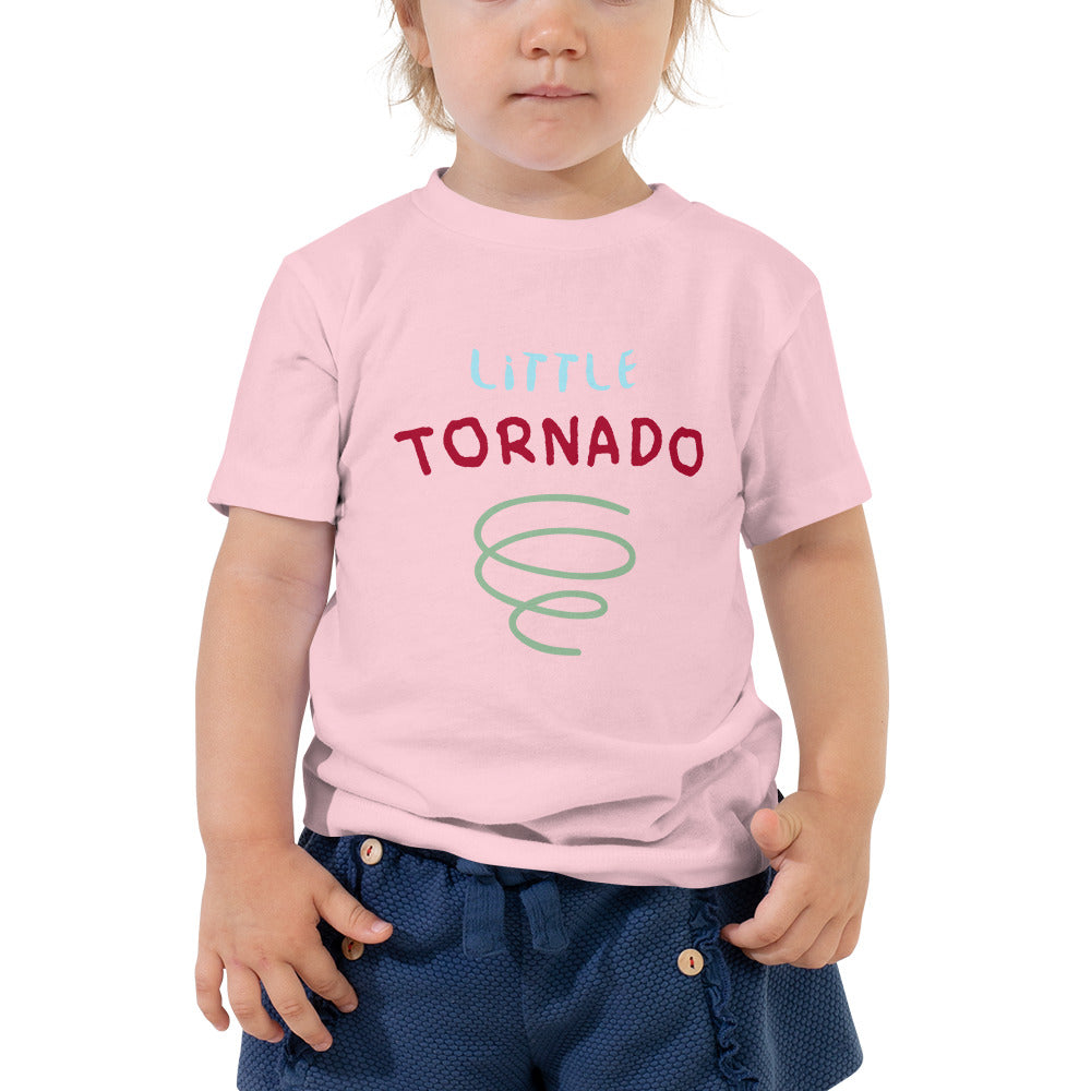 Pink Little Tornado Super Comfy Unisex Short Sleeve Tee by P Blue
