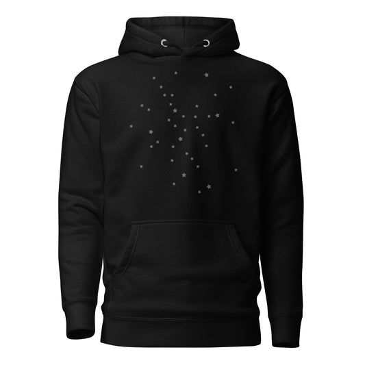 Premium Cotton Hoodie with Space Stars Print