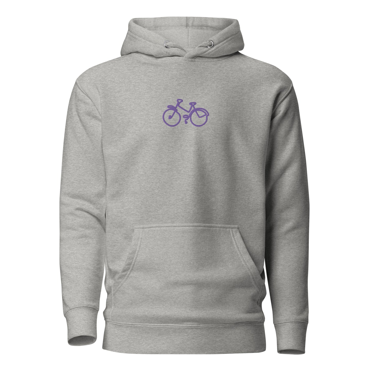 Premium Cotton Hoodie with Bicycle Embroidery by P Blue