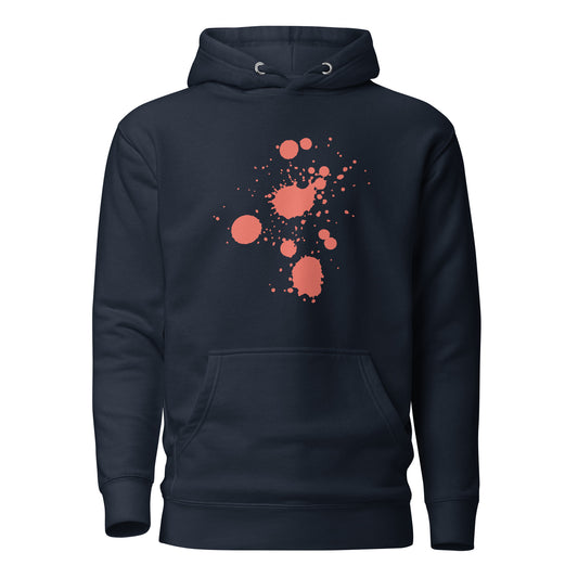 Premium Cotton Hoodie with Paint Splatter Print