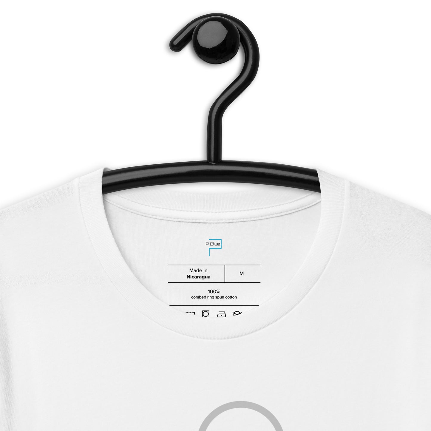 Soft Cotton T-Shirt with P Blue Abstract Circles Print by P Blue