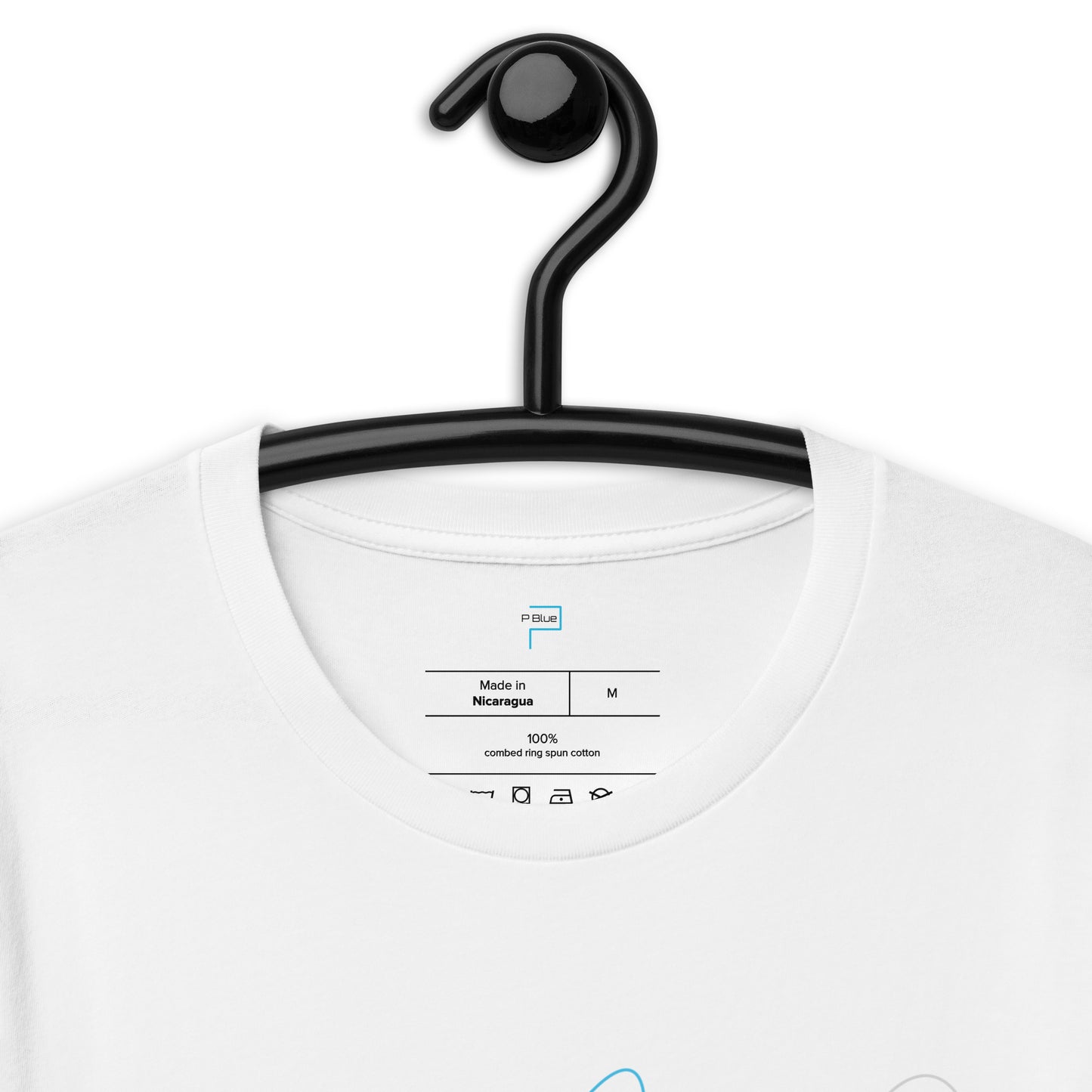 Soft Cotton T-Shirt with Abstract Circles Print by P Blue