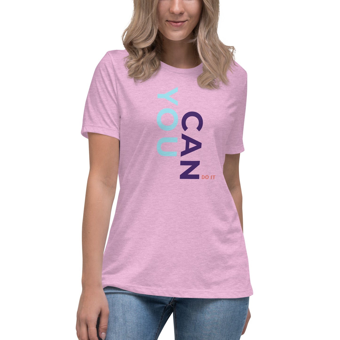 You Can Do It Soft Relaxed Fit T-Shirt by P Blue