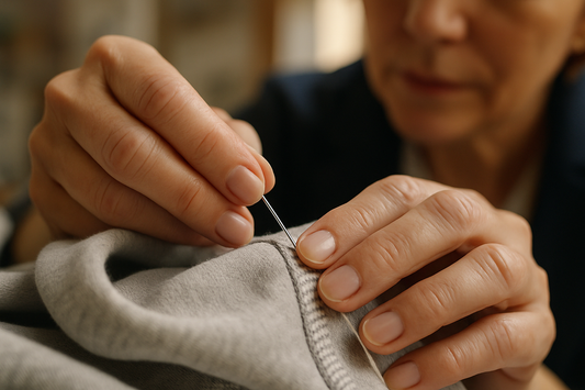 Premium sustainable fashion by P Blue – high-quality, made-to-order clothing that lasts longer than fast fashion.