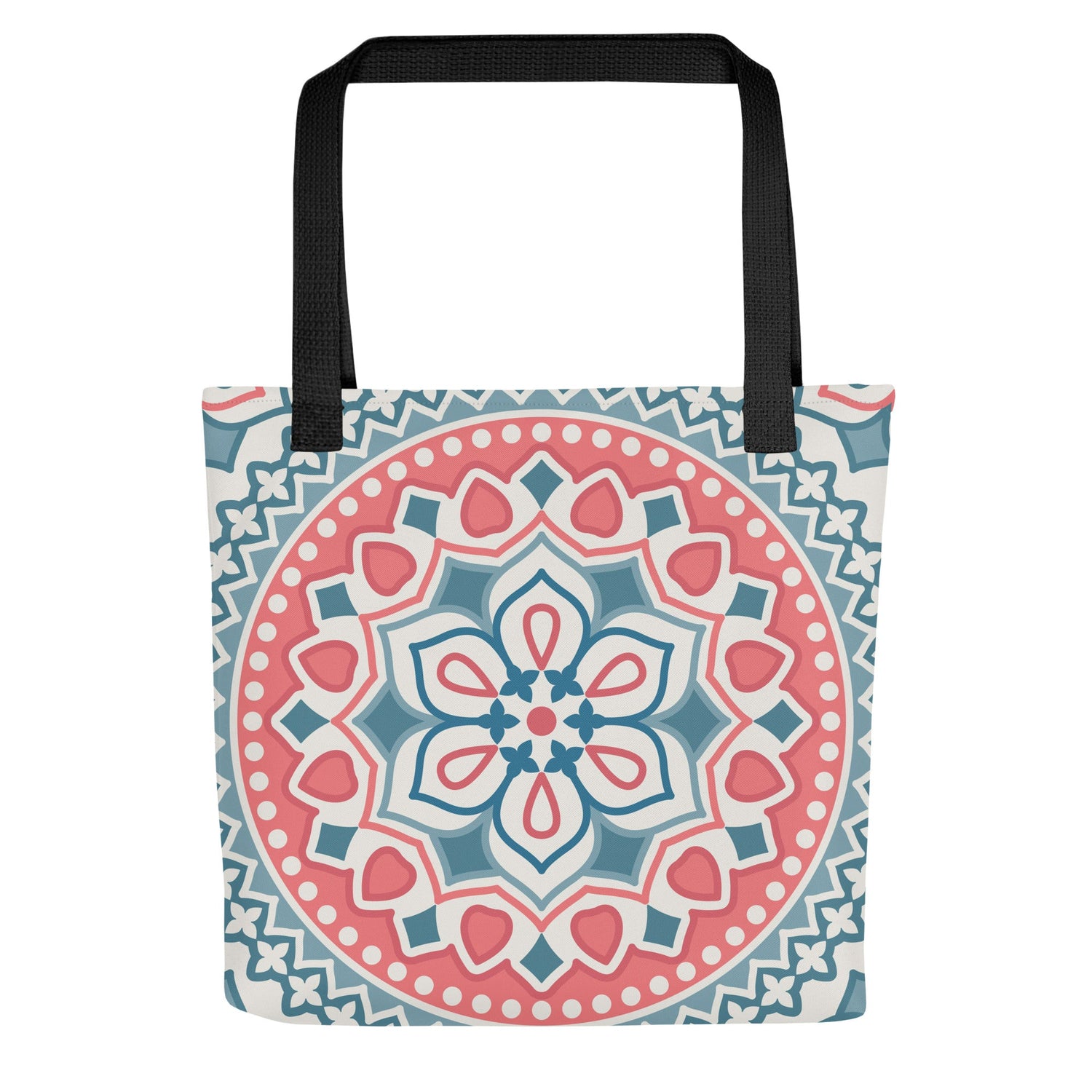 P Blue Tote Bag – Durable and Stylish Tote with Abstract Marine-Inspired Shades and Bold Artistic Design