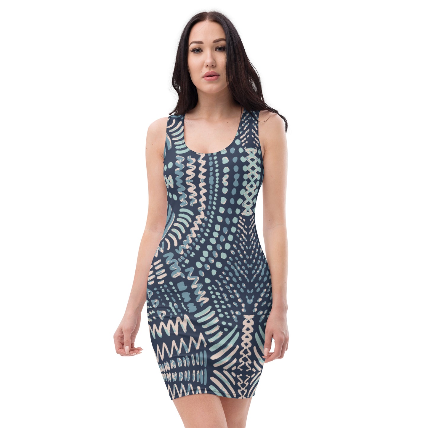 Smooth Abstract Pattern Dress