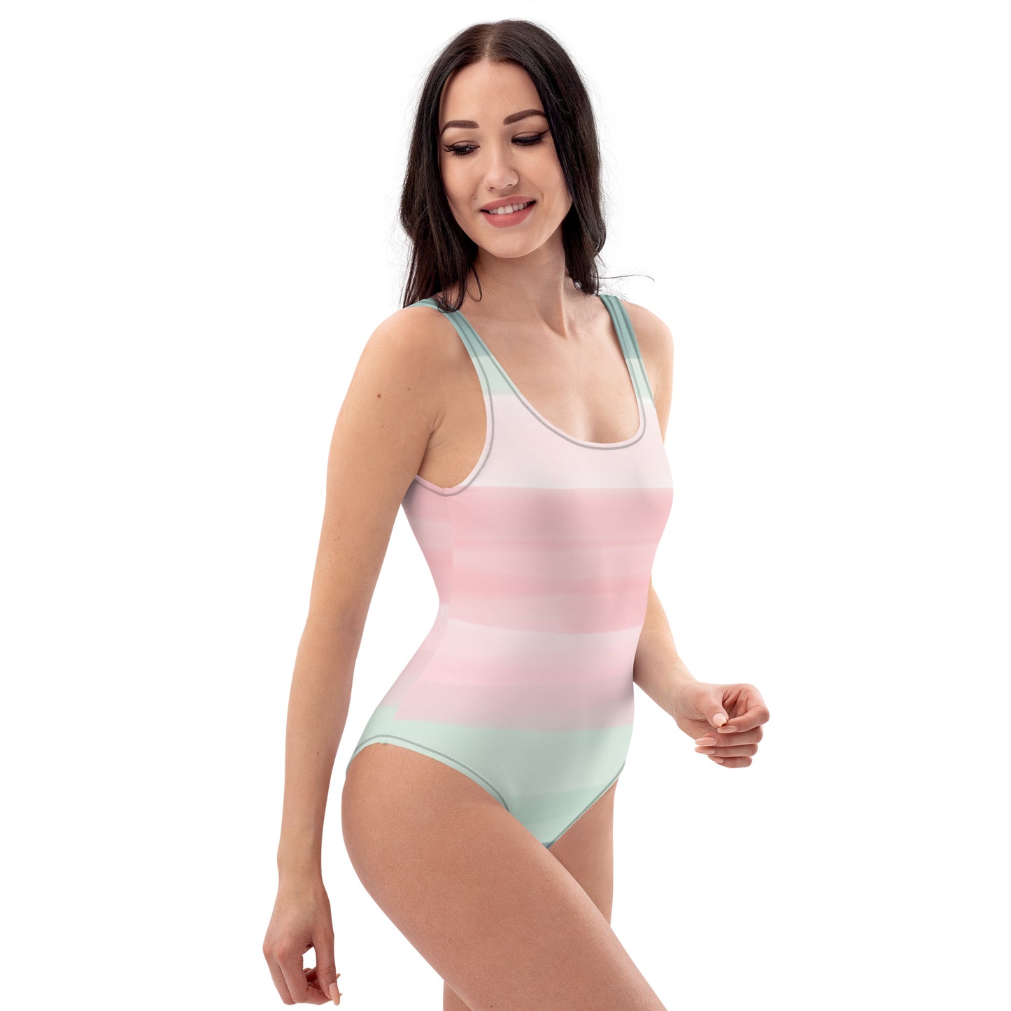 Cheeky Fit One-Piece Swimsuit with Low-Scoop Back