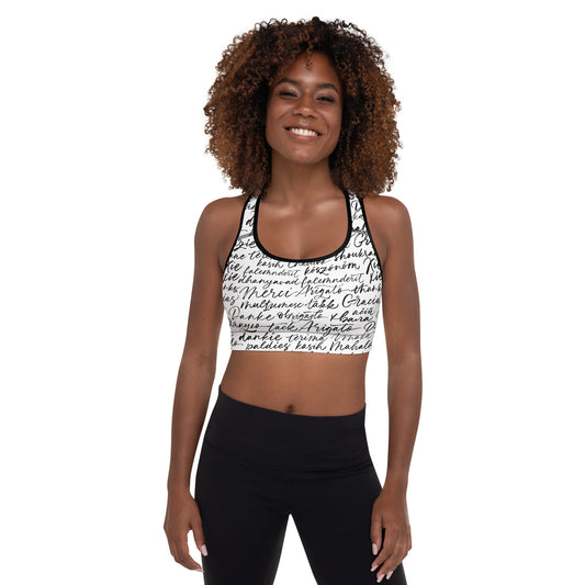 Comfy Padded Sports Bra With Removable Pads