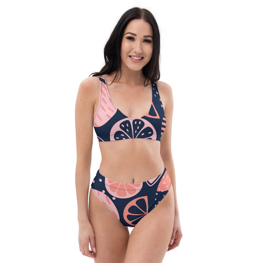 Flattering High-Waisted Bikini With Removable Top Padding