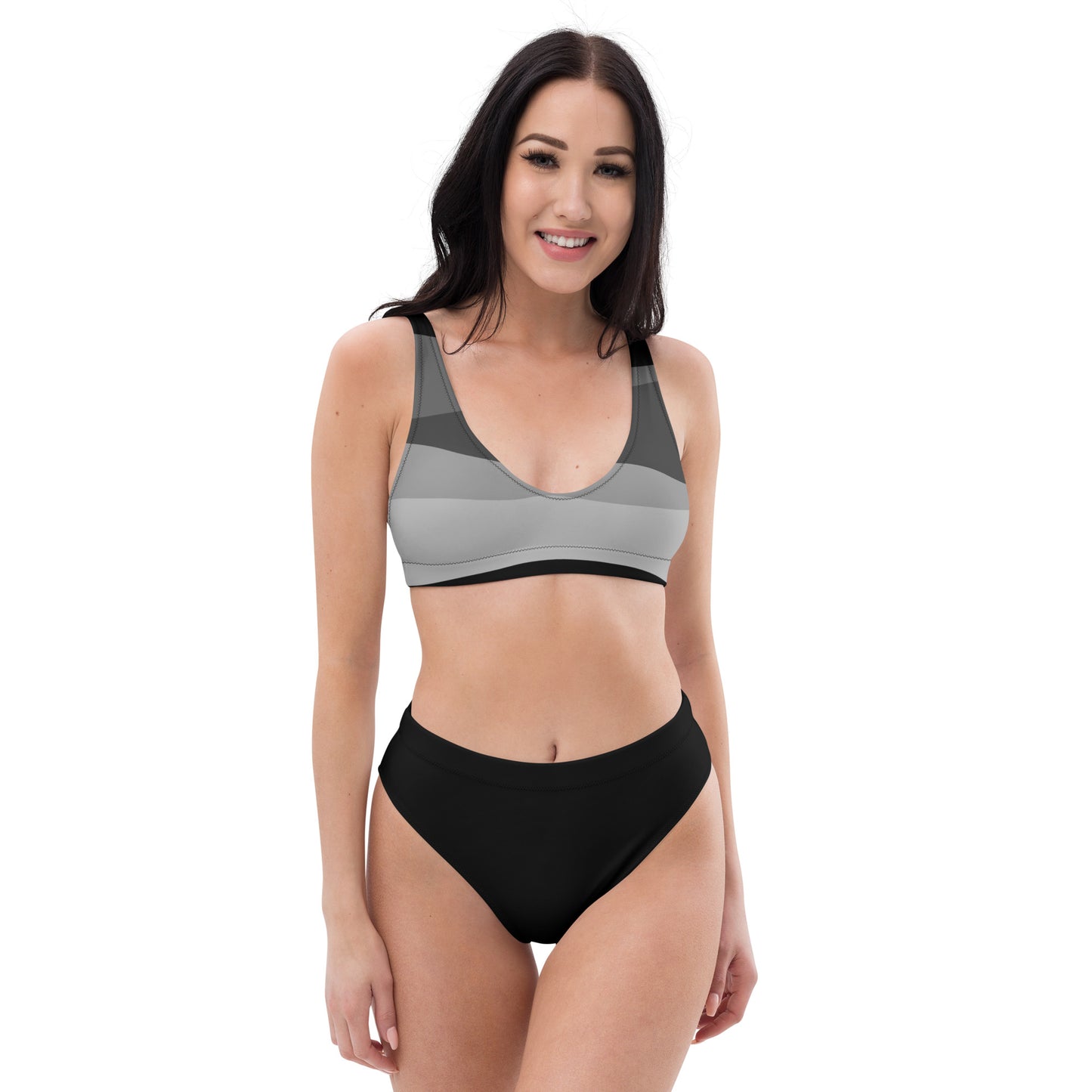 Flattering High-Waisted Bikini With Removable Top Padding