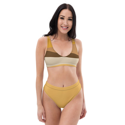 Flattering High-Waisted Bikini With Removable Top Padding